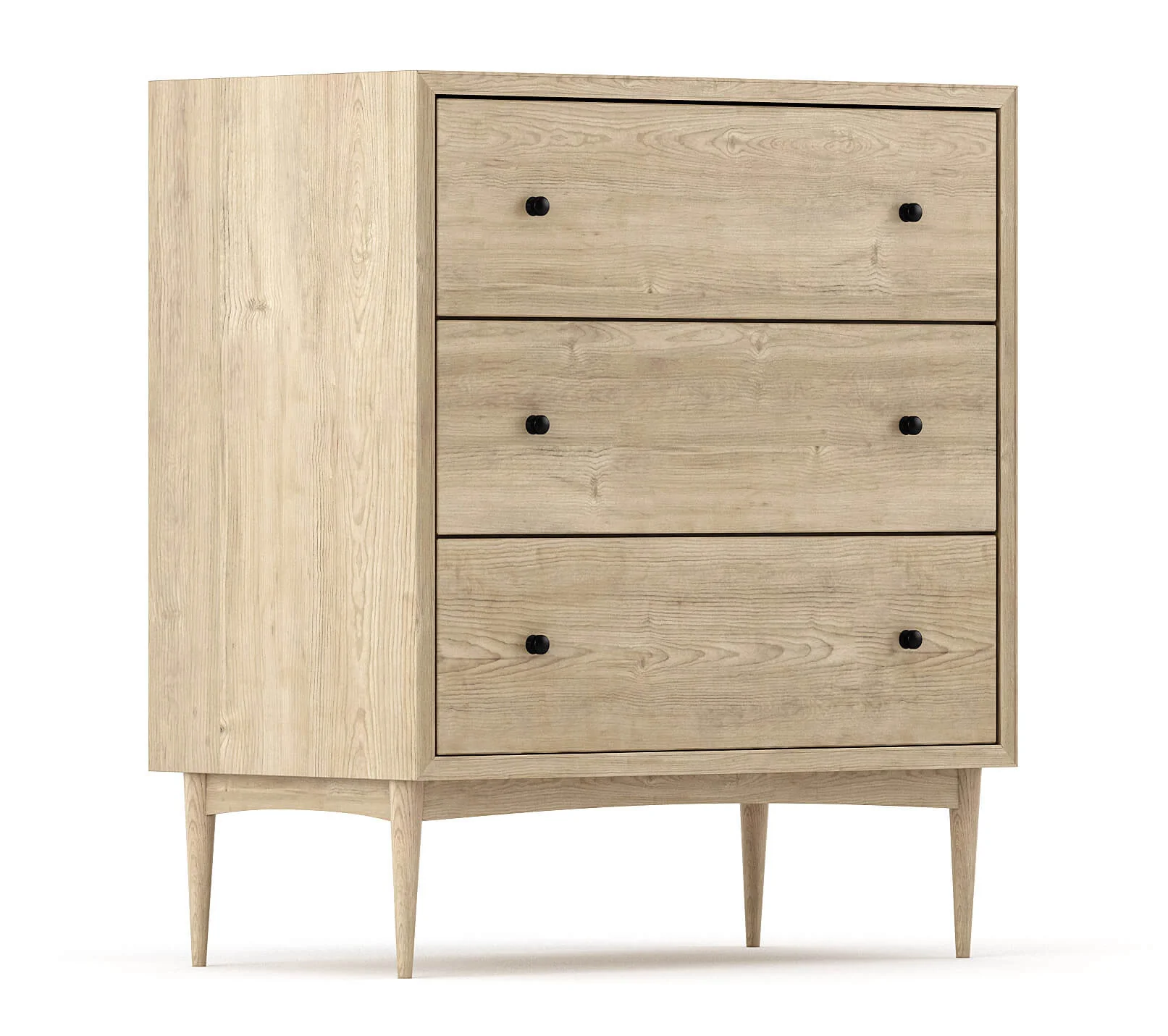 Atten 3-Drawer Tall Dresser - Image 5