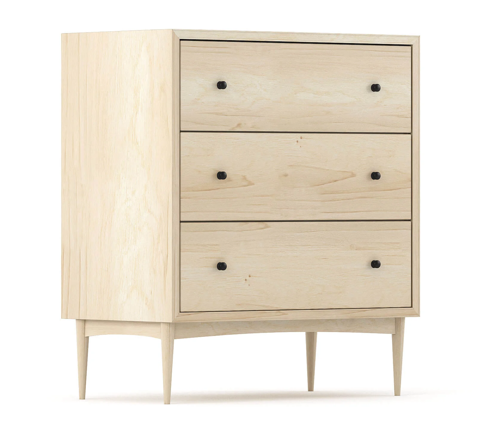 Atten 3-Drawer Tall Dresser - Image 6