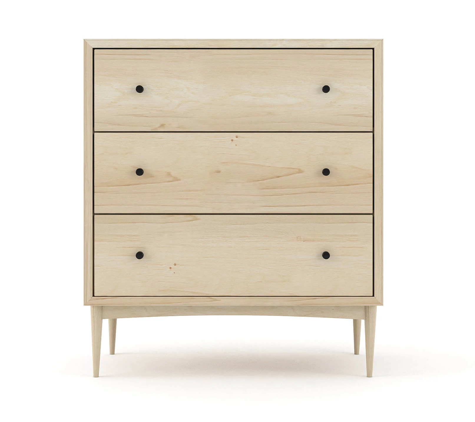 Atten 3-Drawer Tall Dresser - Image 7