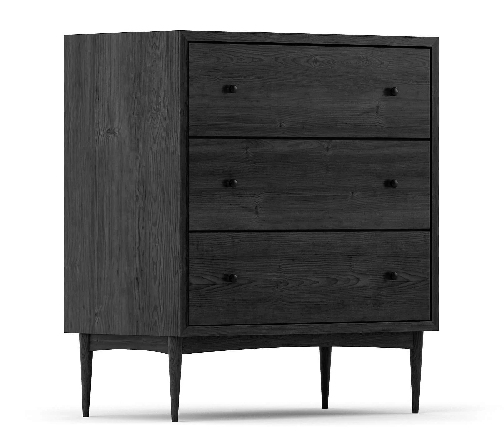 Atten 3-Drawer Tall Dresser - Image 9