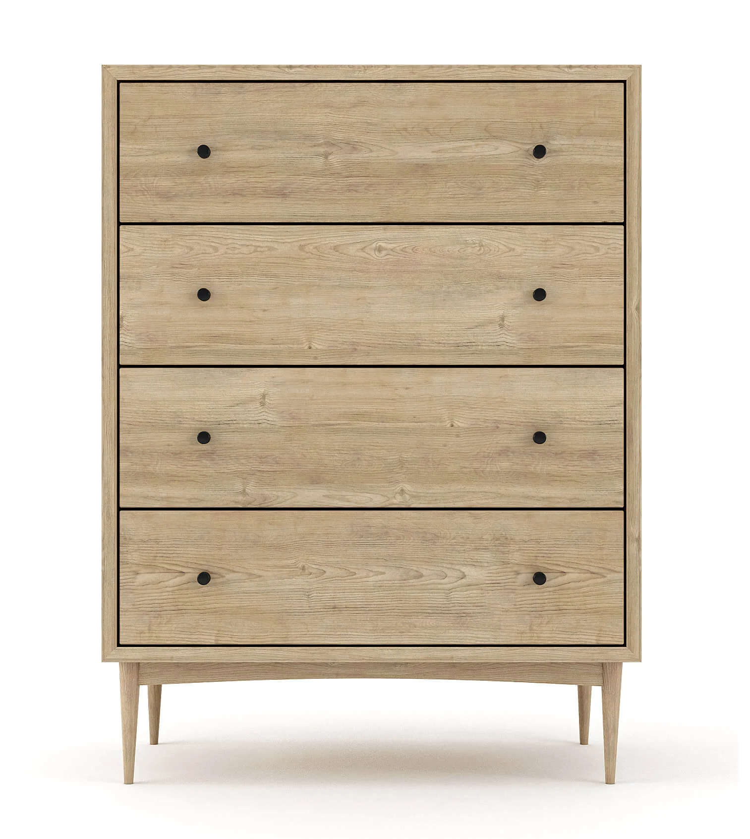Atten 4-Drawer Tall Dresser - Image 7