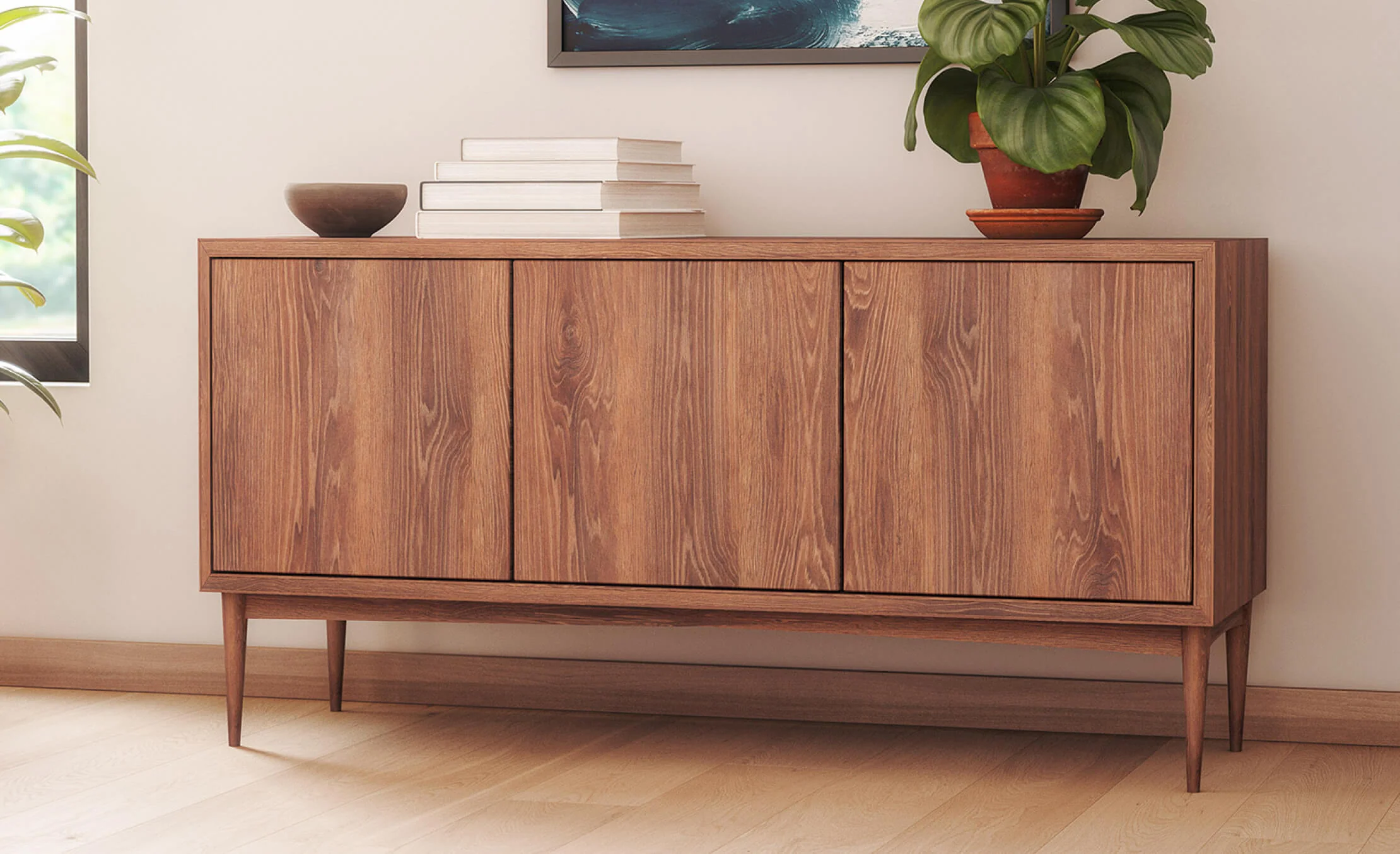 Emilia 3-Door Credenza - Image 8