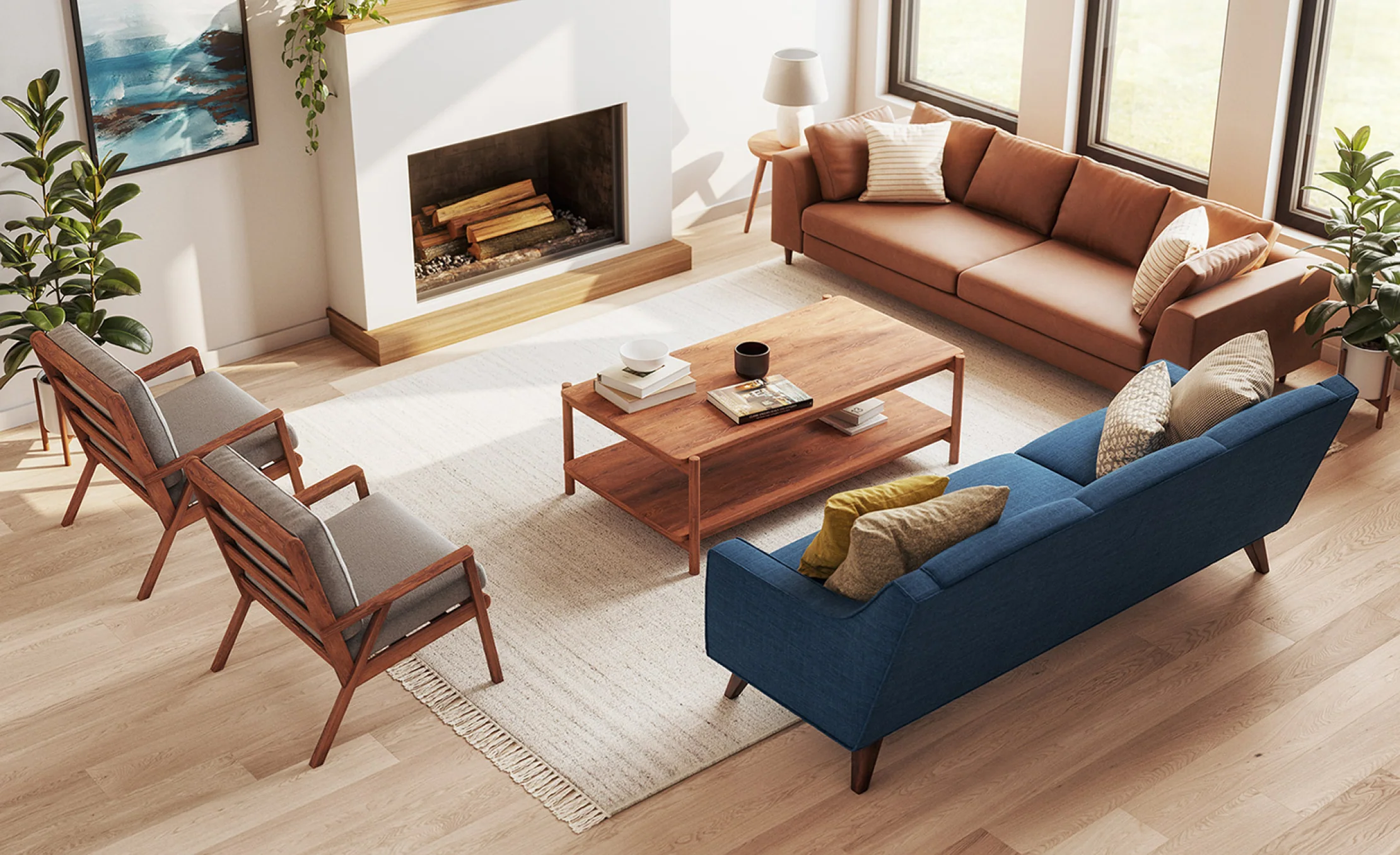 Iris Rectangular Coffee Table - Image 3