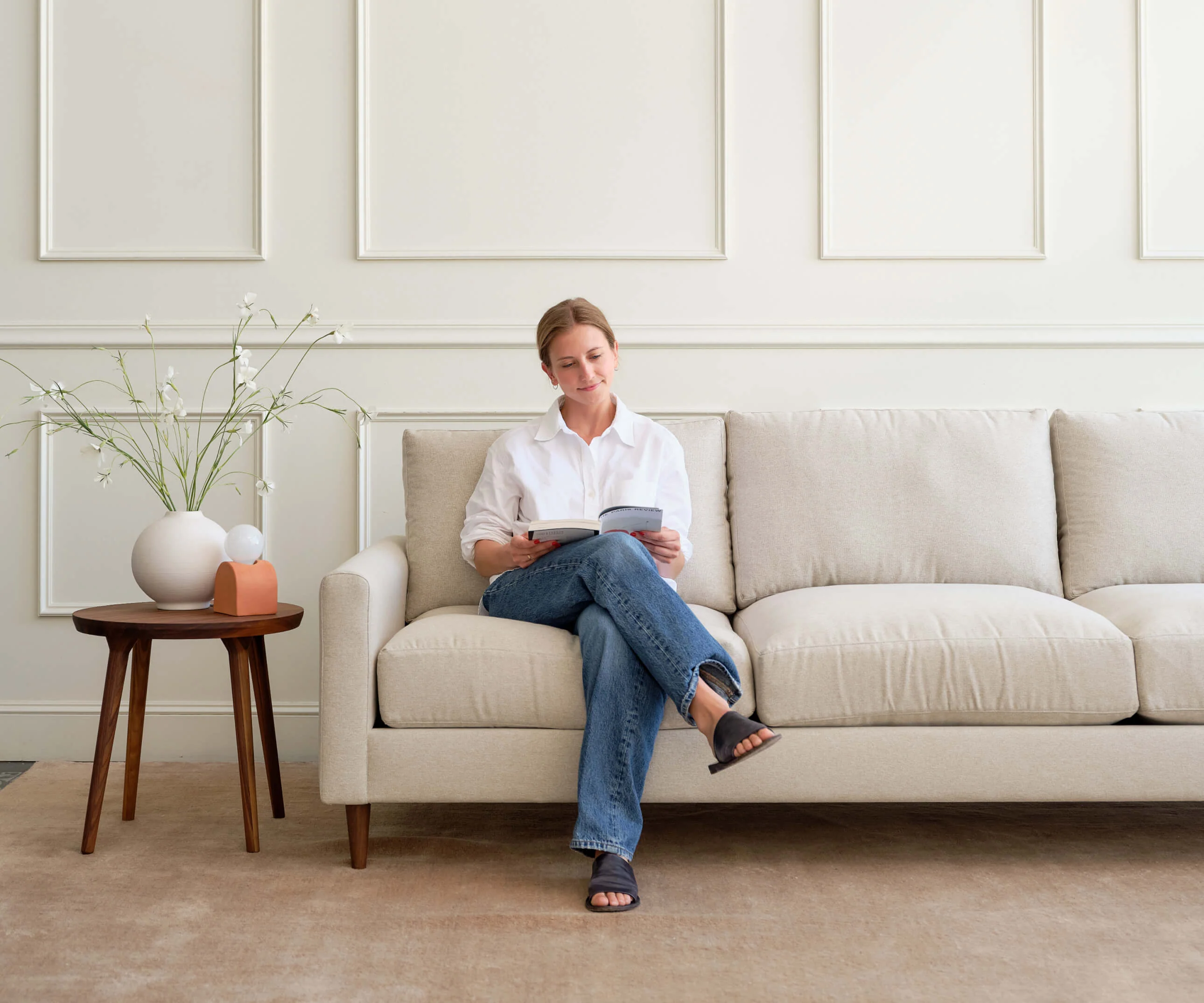 Lala Chaise Sectional in Natural Latex - Image 4