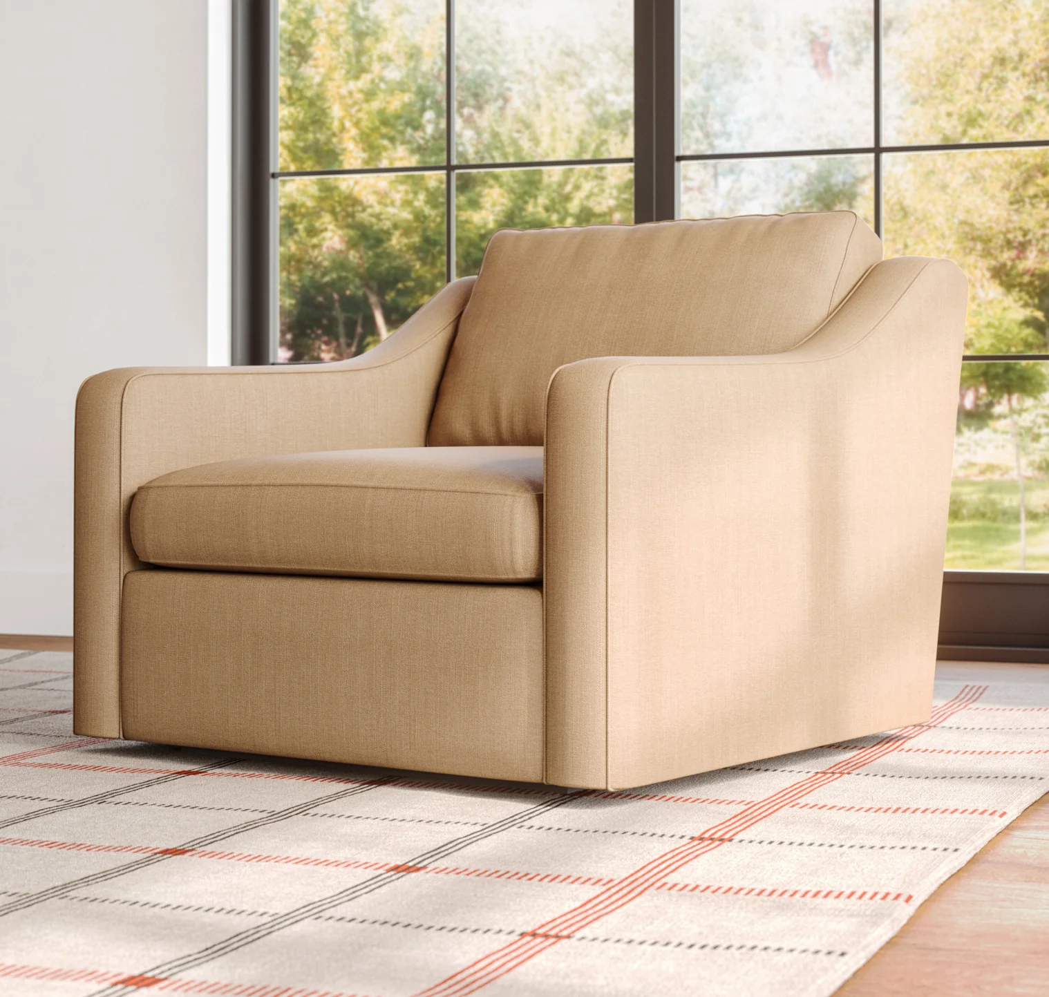 Meera Swivel Chair in Natural Latex - Image 6
