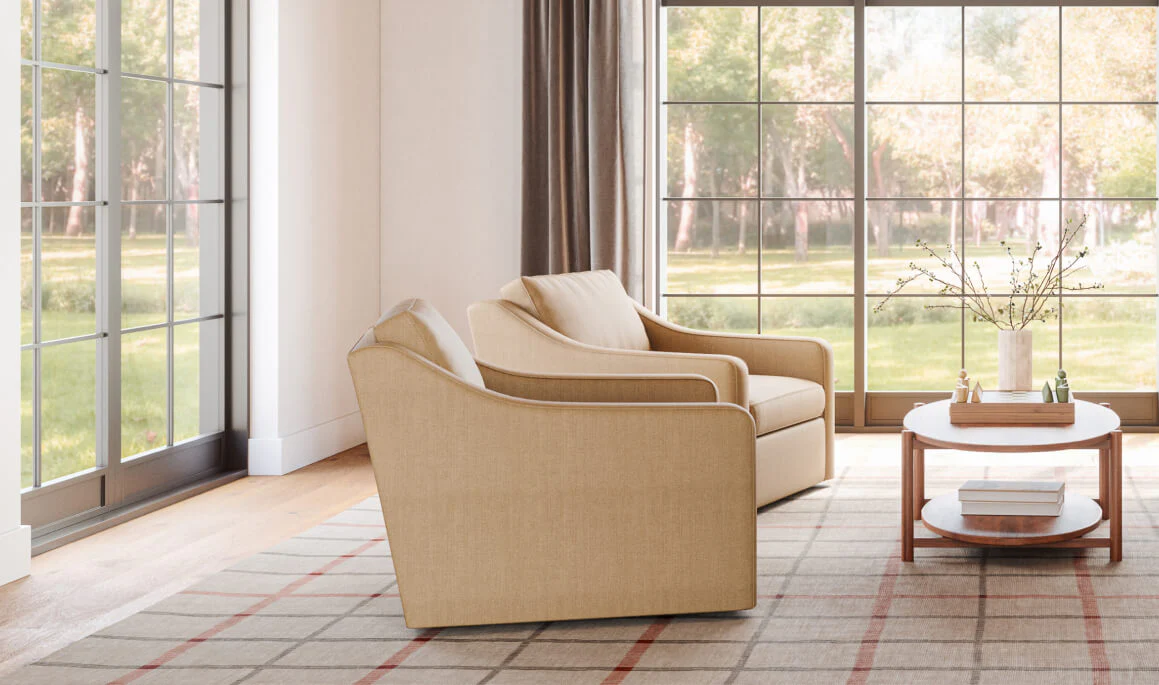 Meera Swivel Chair in Natural Latex - Image 8