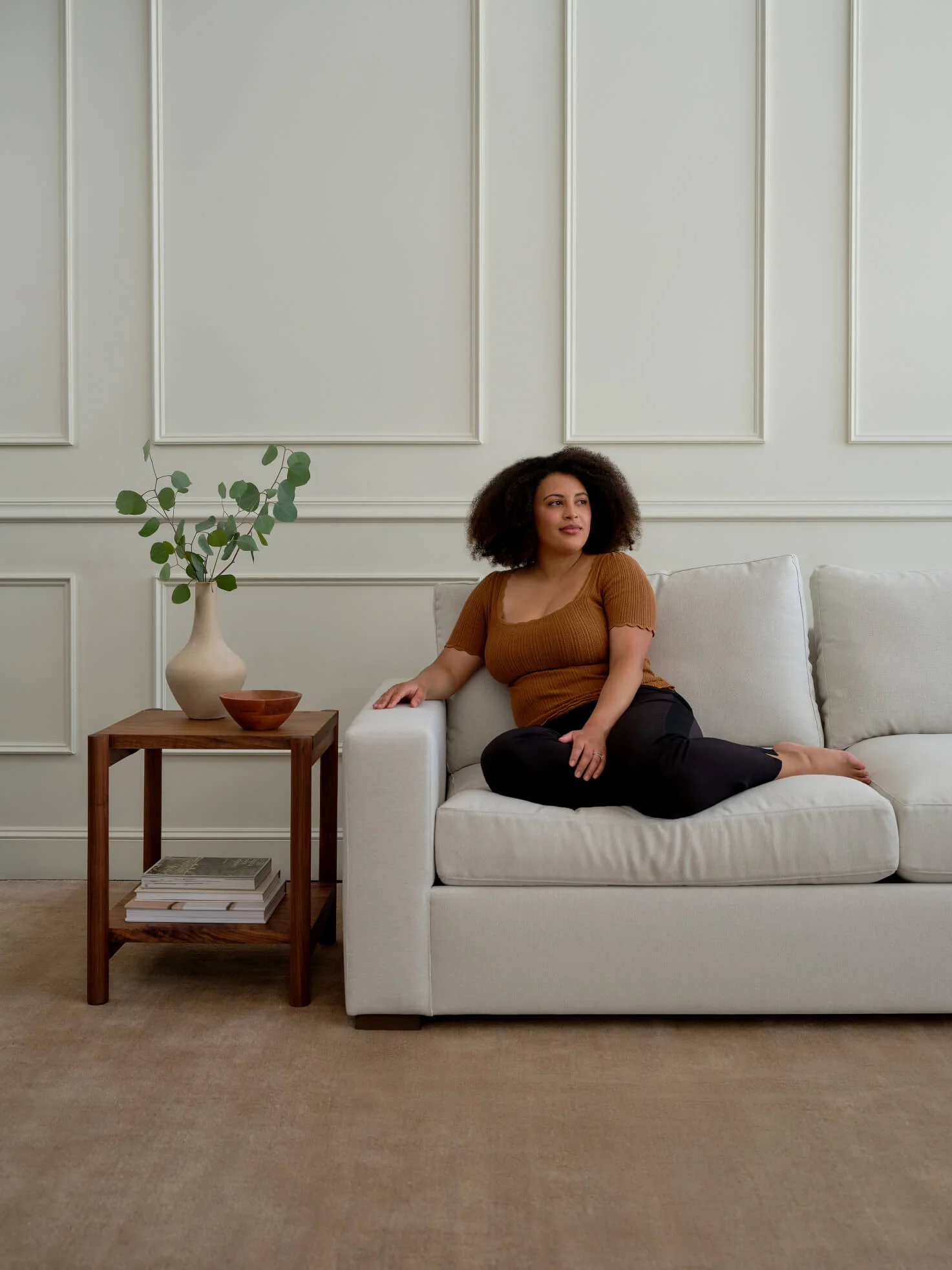 Rio Bumper Sectional in Natural Latex - Image 4