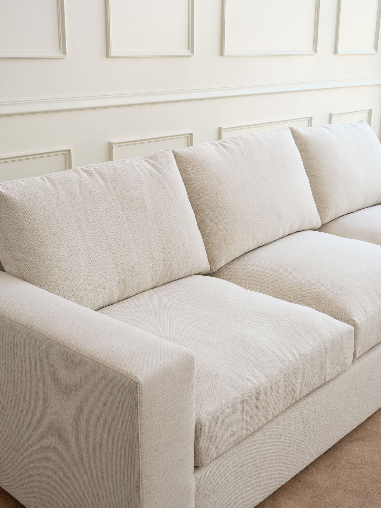 Rio Plush Chaise Sectional in Natural Latex - Image 3