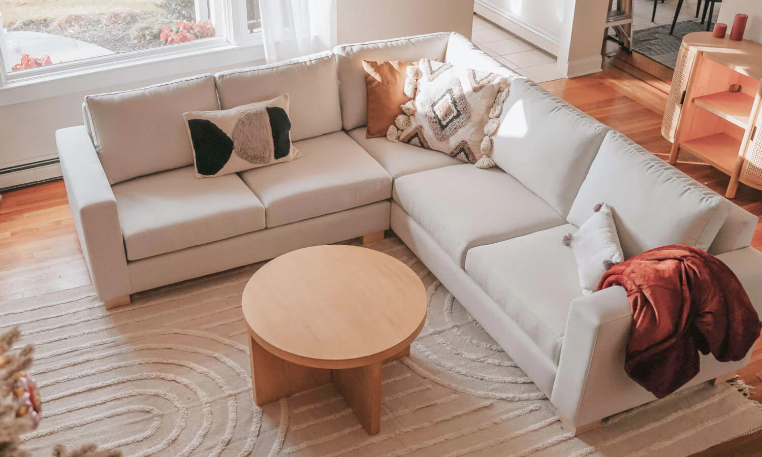 Rio Plush Corner Sectional in Natural Latex - Image 8