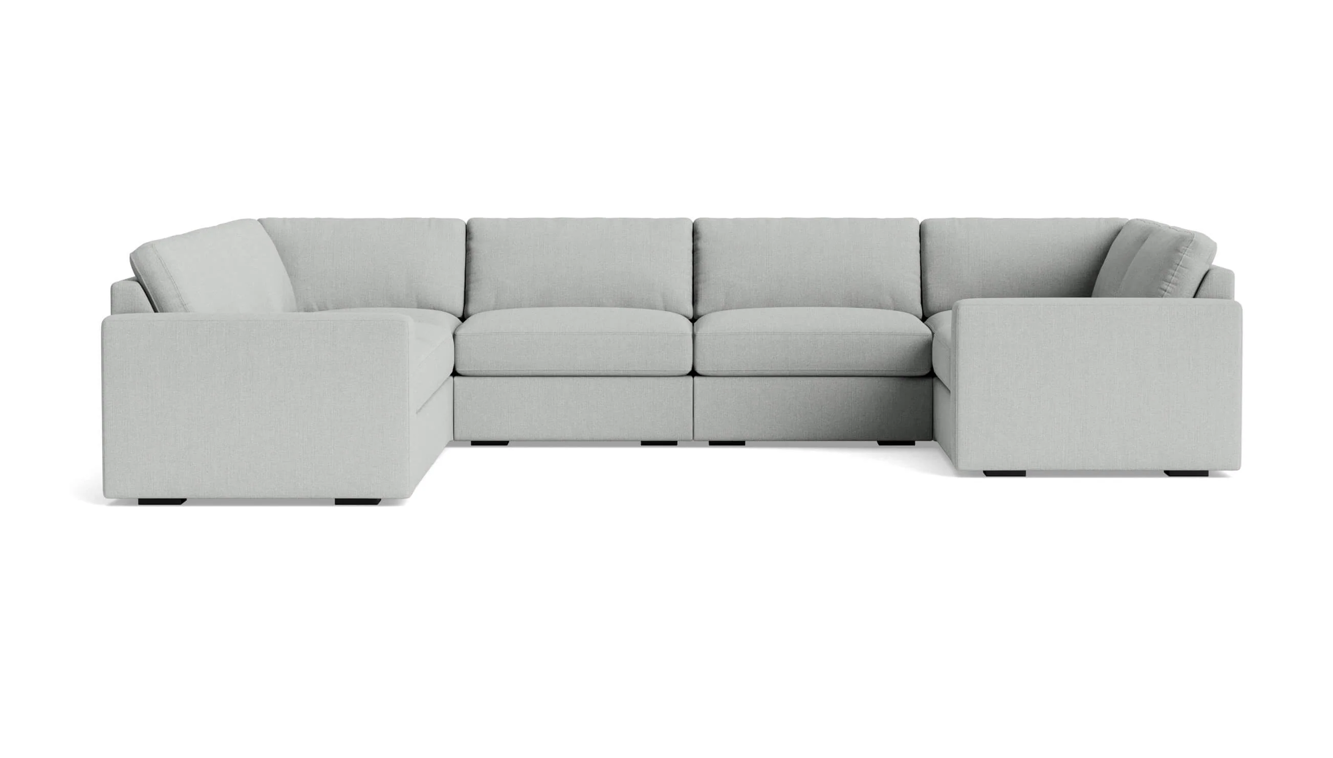 Rio Plush Modular U Sectional in Natural Latex - Image 10