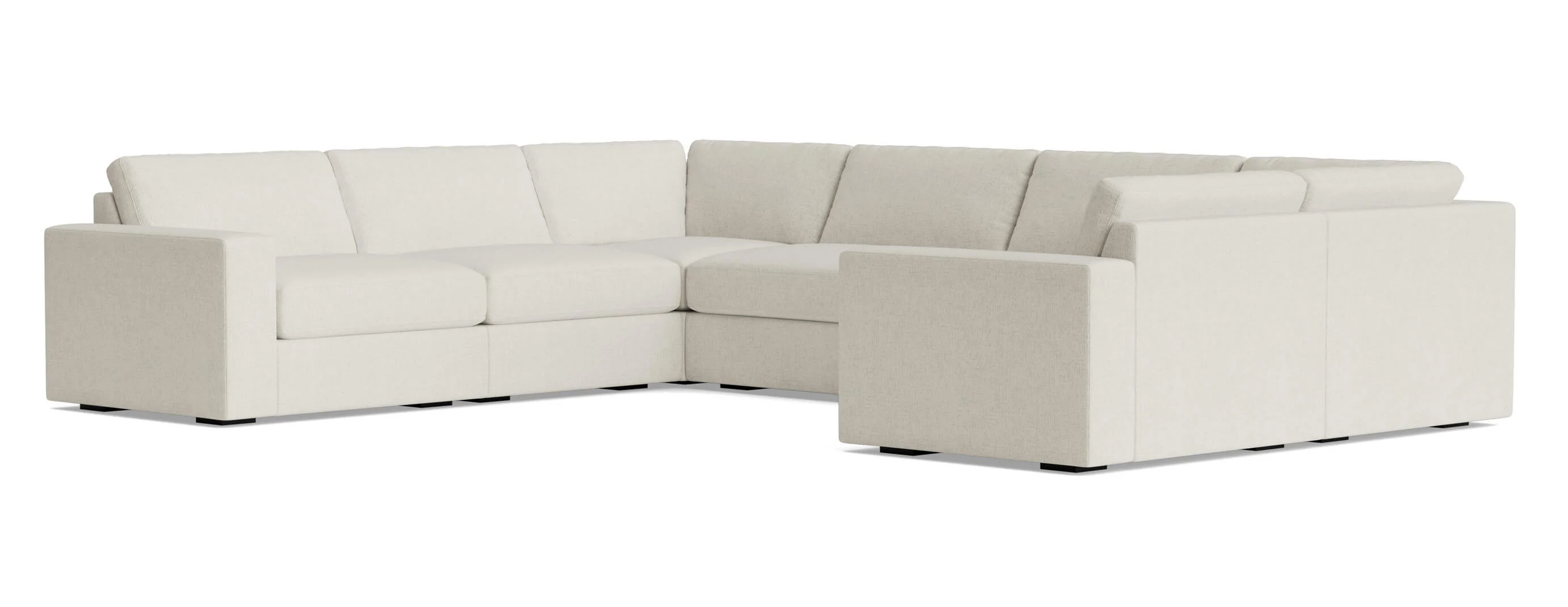 Rio Plush Modular U Sectional in Natural Latex - Image 8