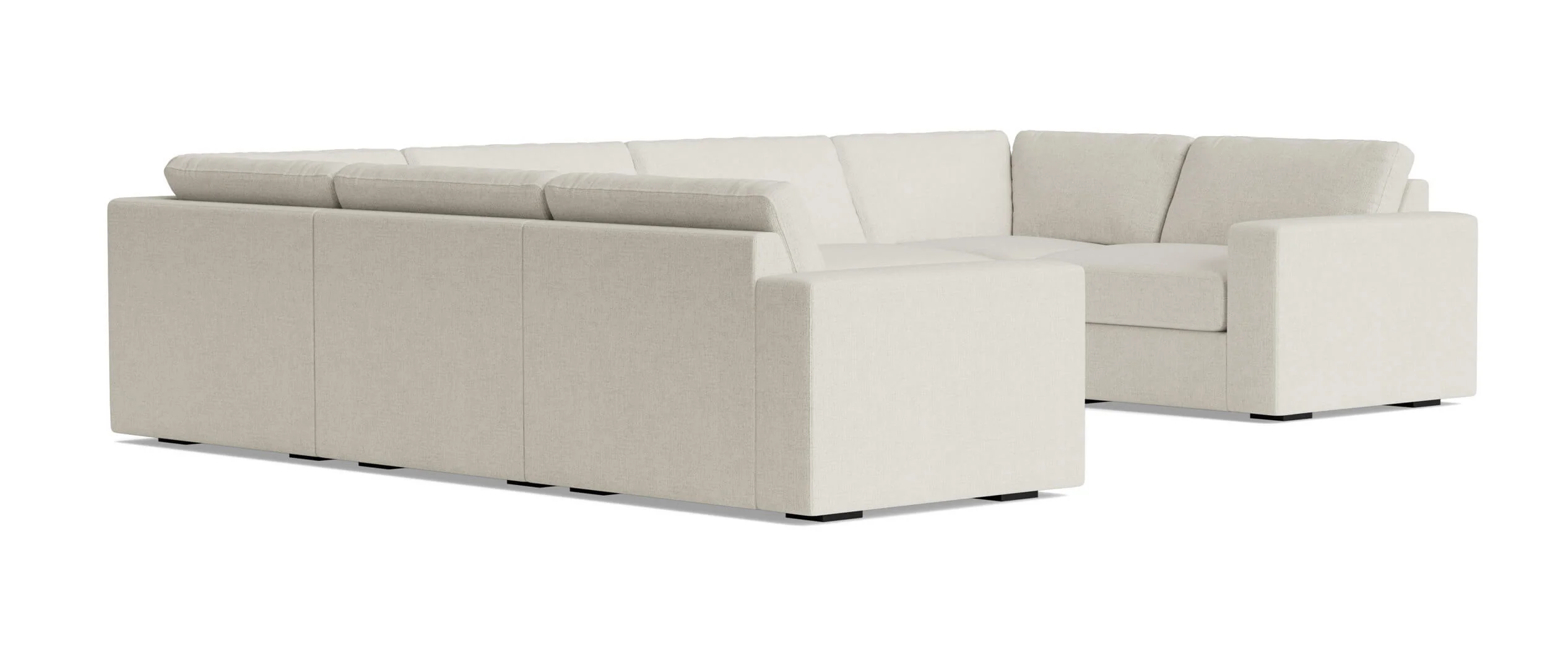 Rio Plush Modular U Sectional in Natural Latex - Image 9