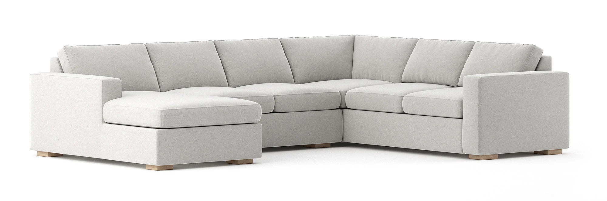 Rio Plush U Sectional in Natural Latex - Image 10